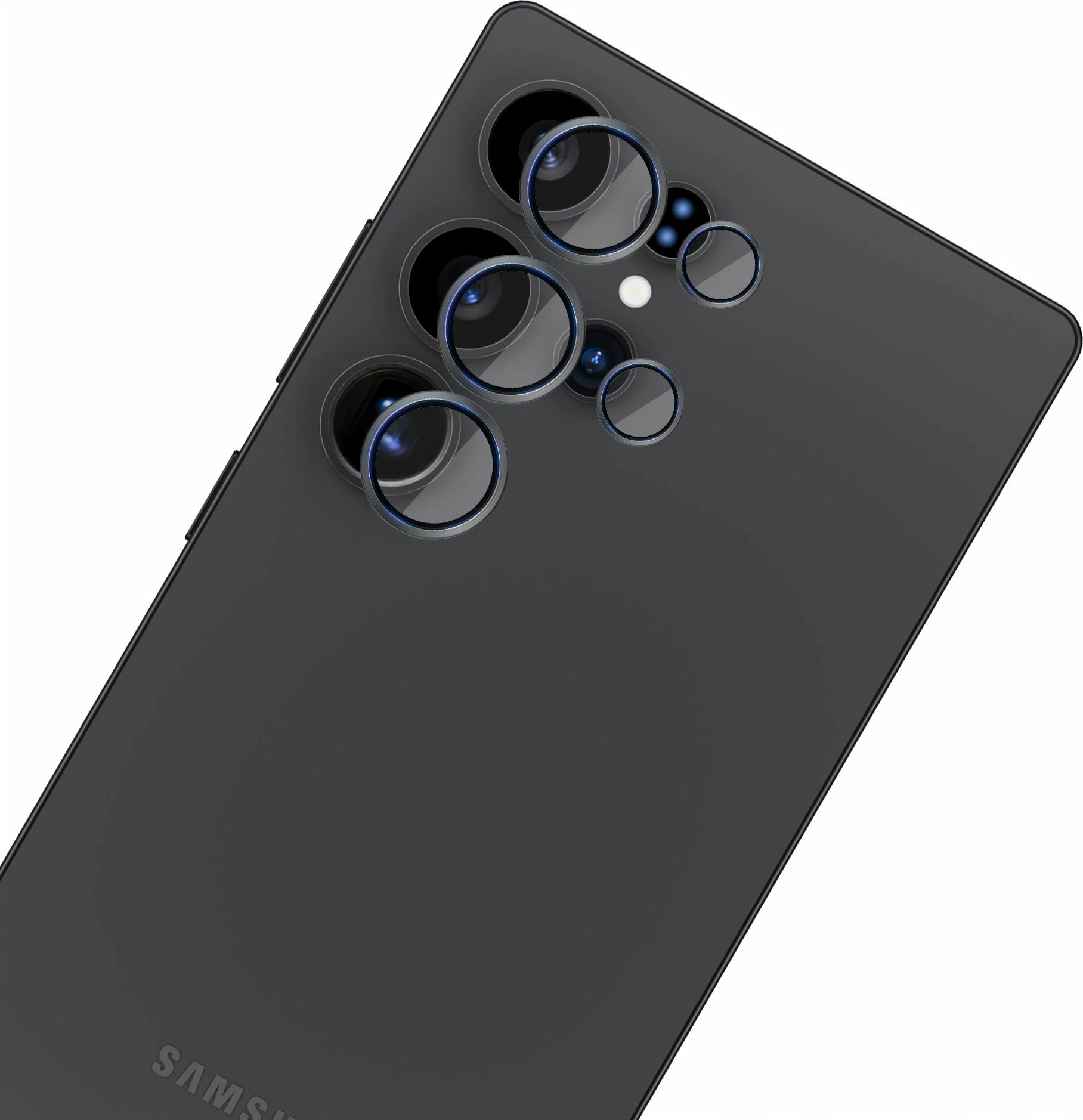 Mbrojtës xhami i kalitur për lente kamere 3MK HARDY Lens Protection Pro për Samsung Galaxy S25 Ultra, 9H, i zi, set 1 copë