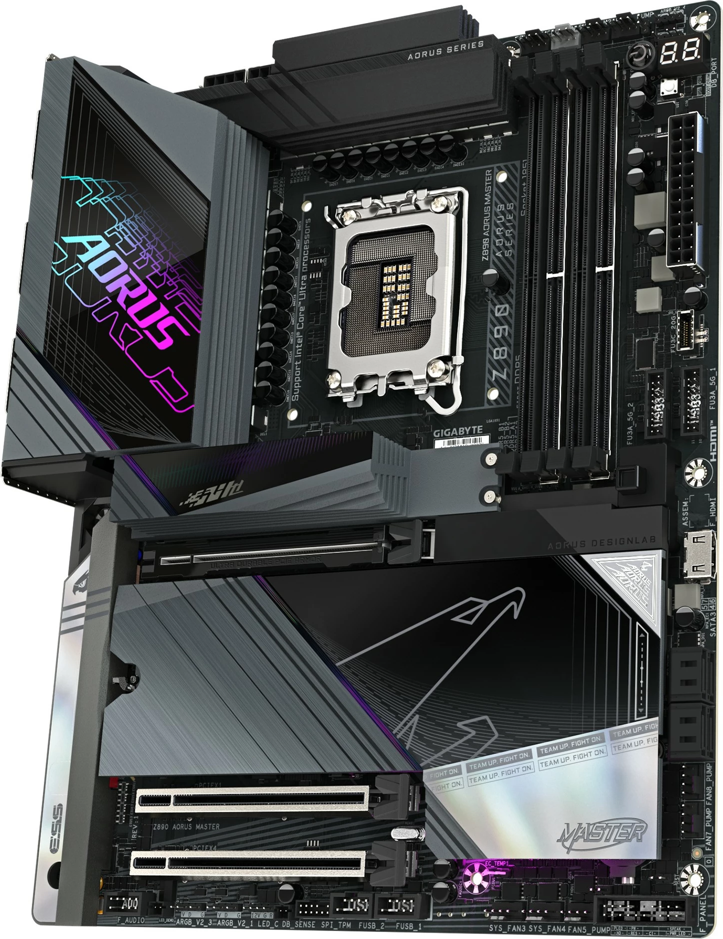 Pllakë amë Gigabyte Z890 AORUS MASTER, LGA 1851, DDR5, Wi-Fi 7, 10GbE LAN, Thunderbolt 4