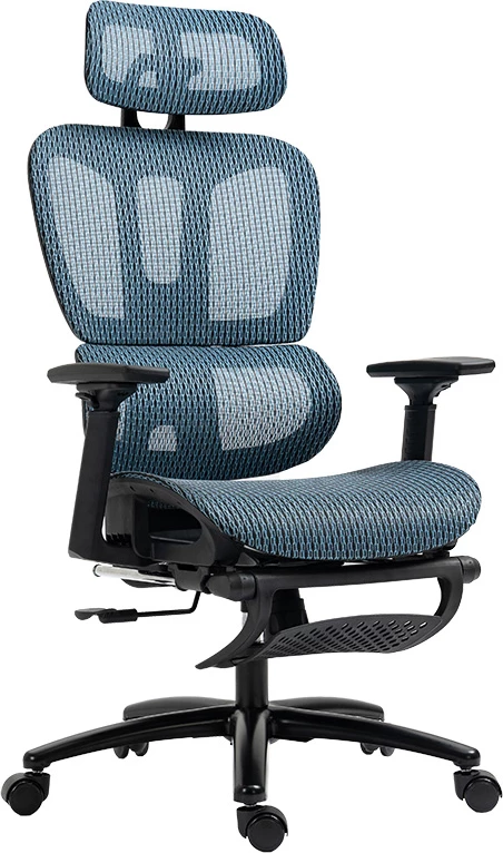 Karrige për zyre Verdant, e kaltër/e zezë