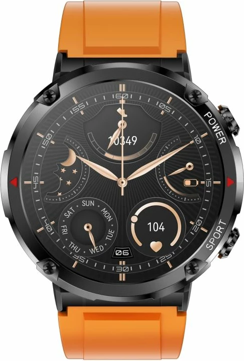 Smartwatch Gravity për të dy gjinitë, portokalli