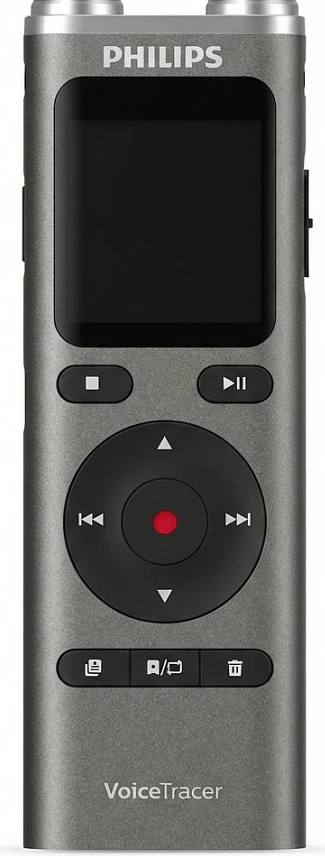 Diktafon Philips VoiceTracer DVT2075, me ekran, ngjyrë argjend