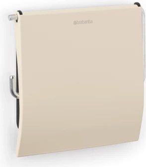 Mbajtës letre toaleti Brabantia Classic 223242, inox, 12×13×1 cm, beige