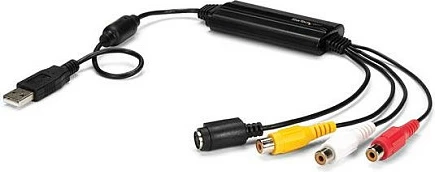 Adapter kapje video USB StarTech, S-Video/Composite në USB 2.0, TWAIN, i zi