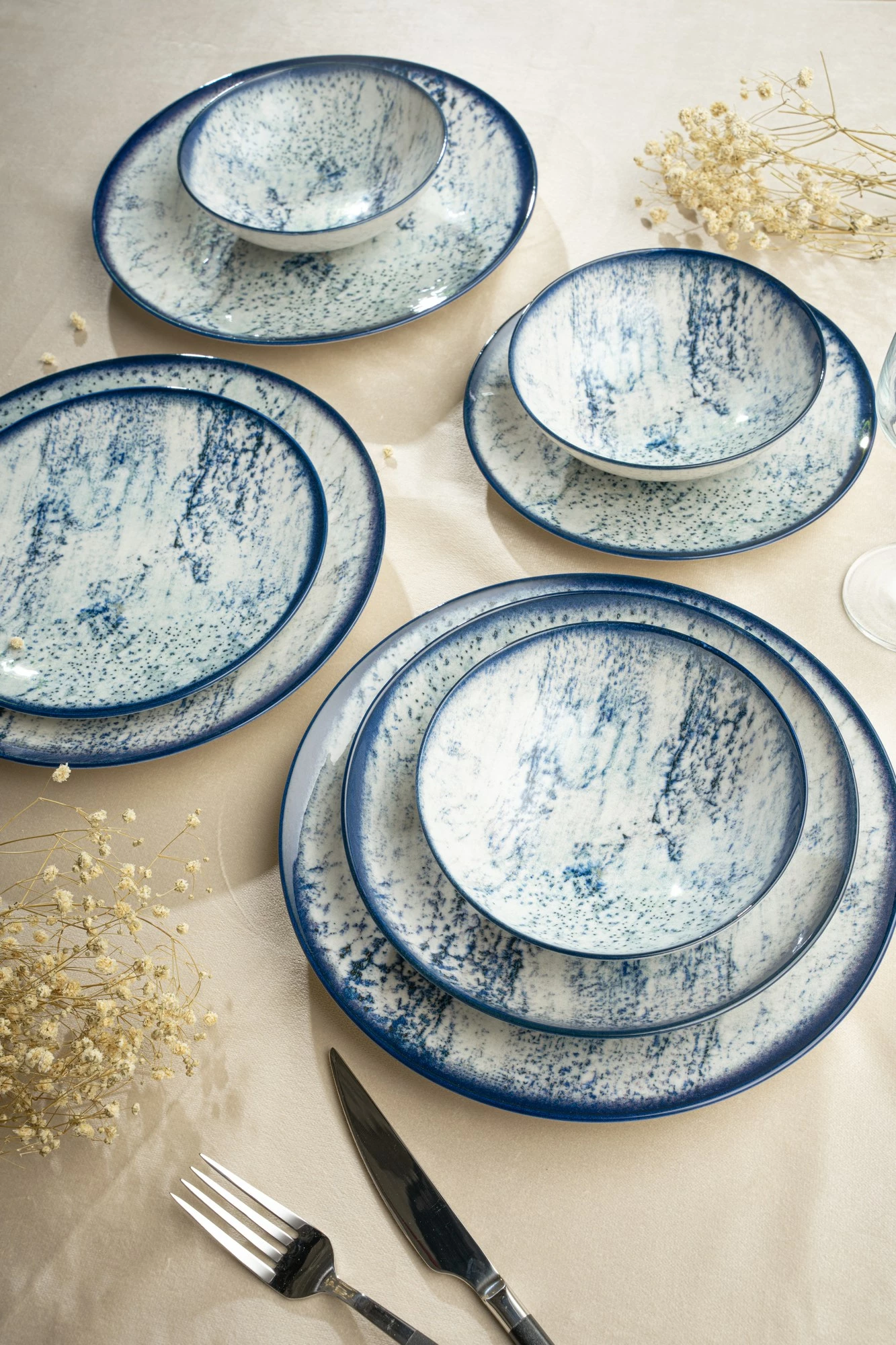 Set enësh për drekë (24 copë), Hermia, GBSATN24Y4R1502