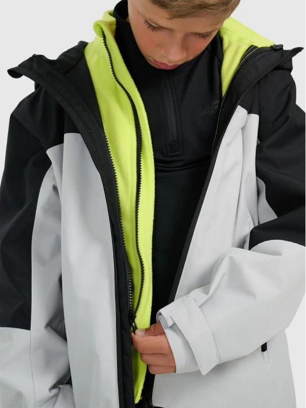 Jakne 3-në-1 për djem 4f, e zezë