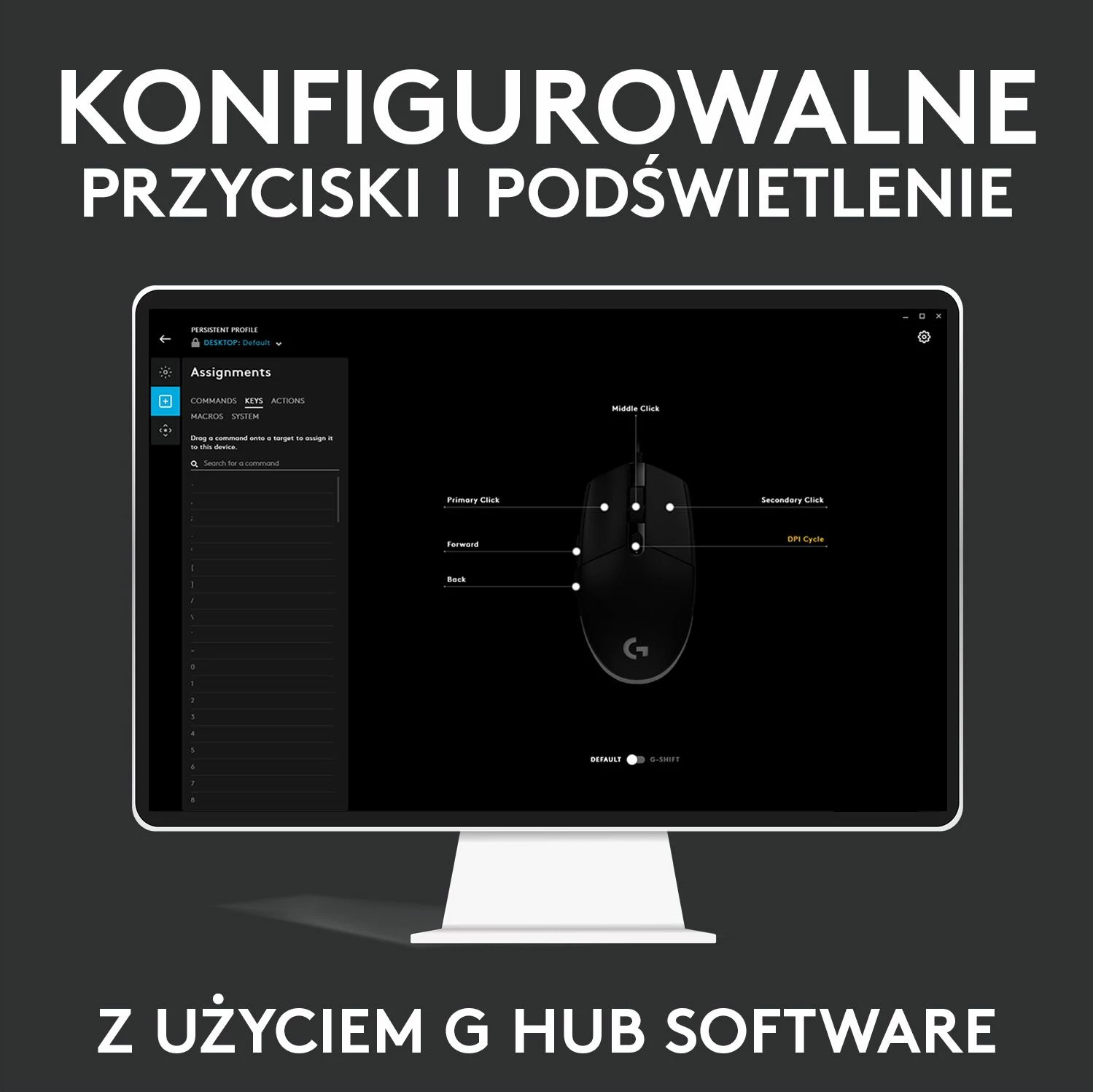 Maus Logitech G102 Lightsync (910-005823) 8000 DPI RGB, i zi