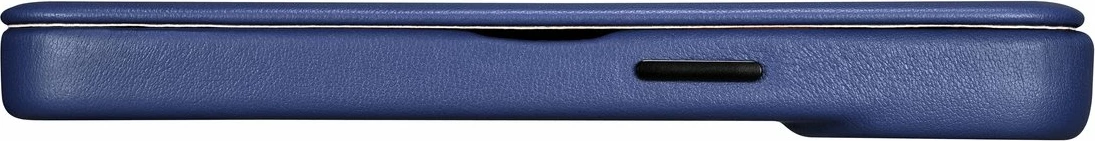 Mbështjellës iCarer CE Premium lëkurë folio për iPhone 14 Pro, MagSafe, Blu