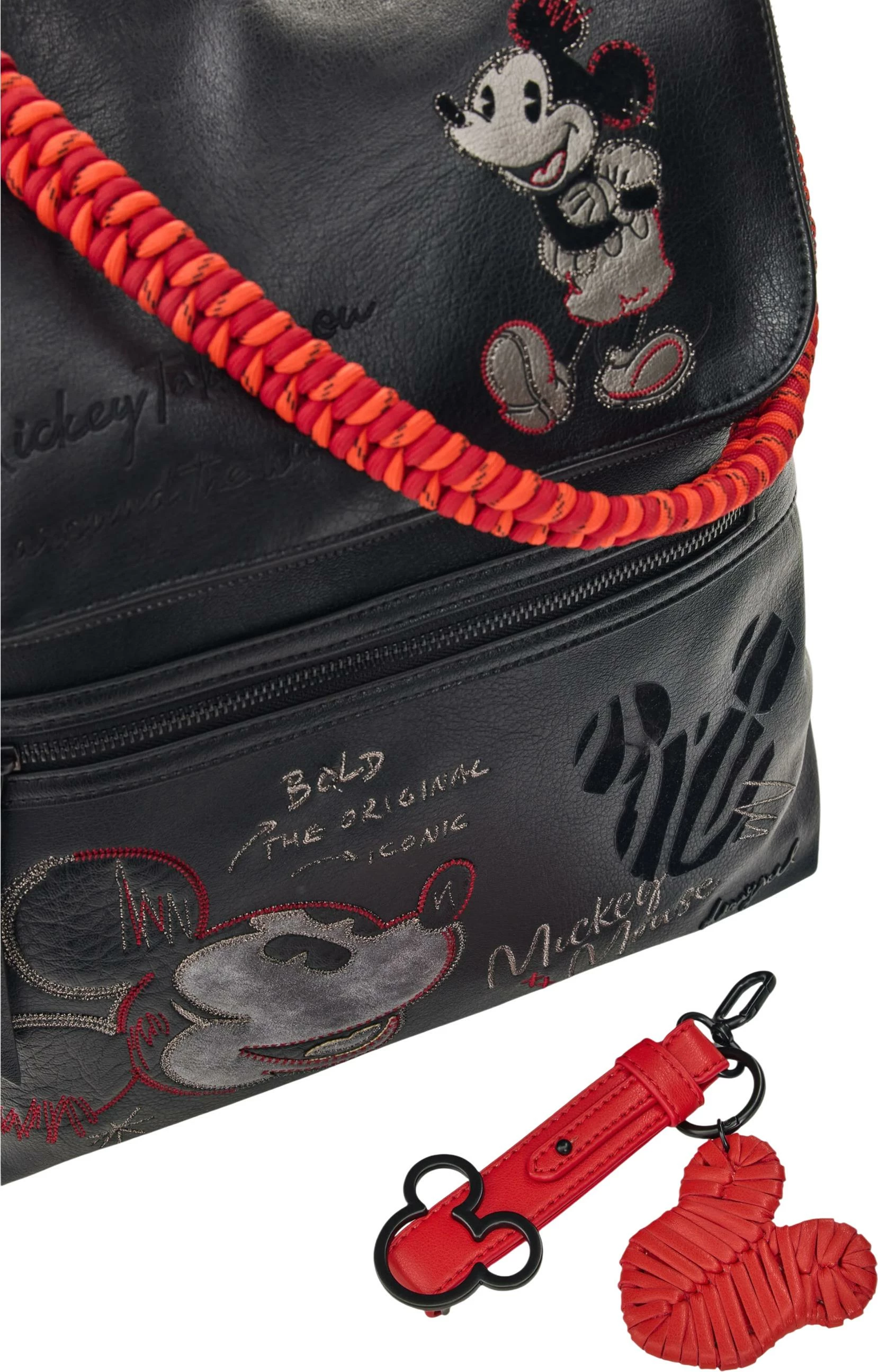 Çantë shpine për femra Desigual BACK_MICKEY FACE HAMPTON 26WAKP07, e zezë