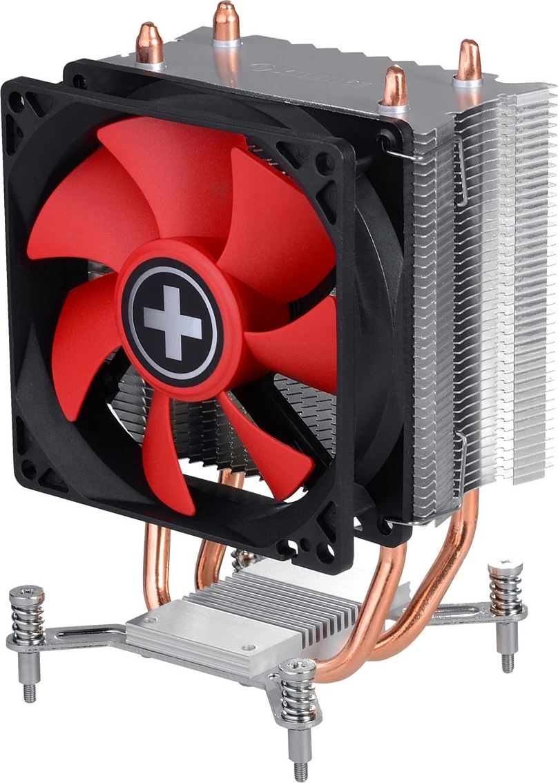 Cooler Xilence I402, 92mm, 2200 RPM, për LGA 115x, zi/kuq/argjendtë