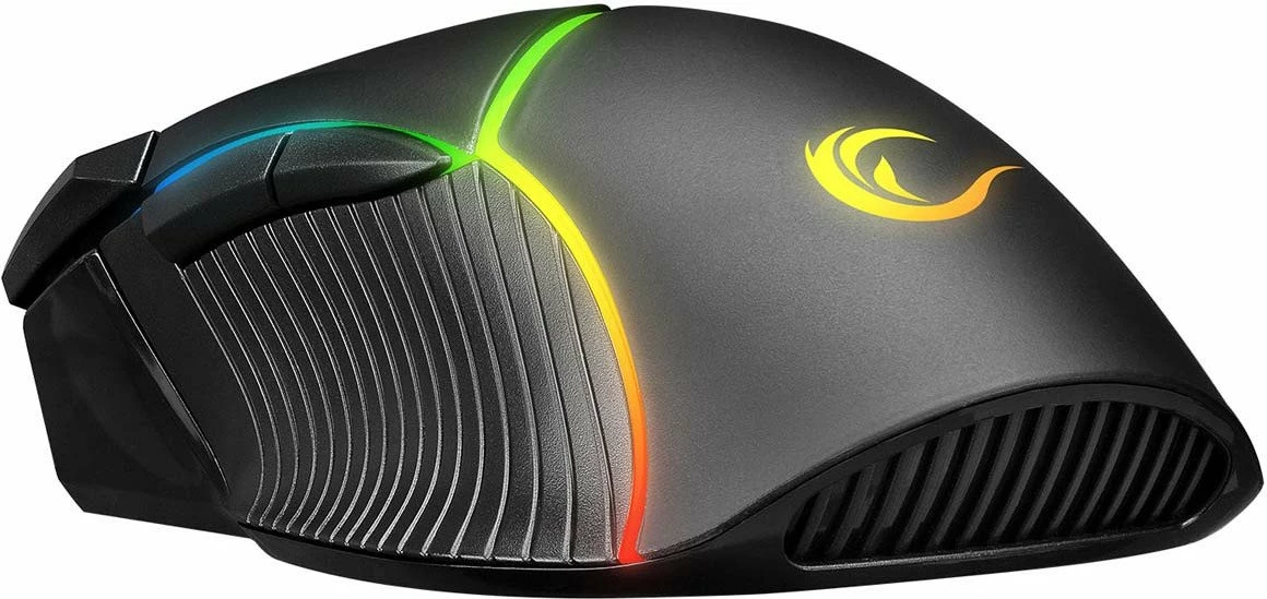 Maus gaming Rampage SMX-G39 Comfort, 12800 DPI, USB me kabllo 1.8 m, RGB, e zezë