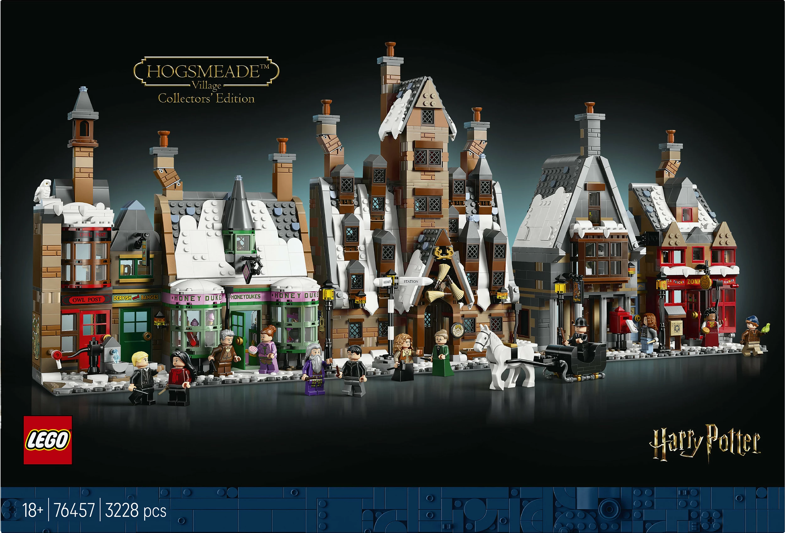 Set ndërtimi LEGO Harry Potter 76457 Hogsmeade Village (Collectors Edition), 3228 copë, 18+, multicolor