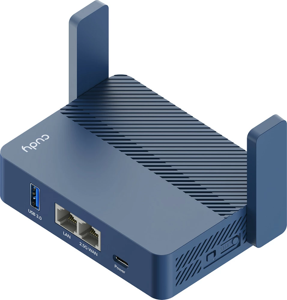 Router portativ Cudy AX3000, Wi-Fi 6, Ethernet LAN, Blu