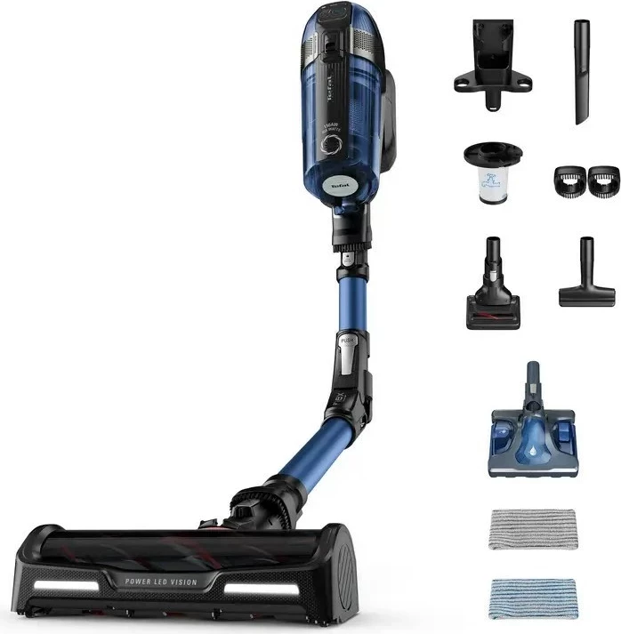 Fshesë pa kabllo Tefal TY98C0 X-Force 12.60, 900 ml, Blu