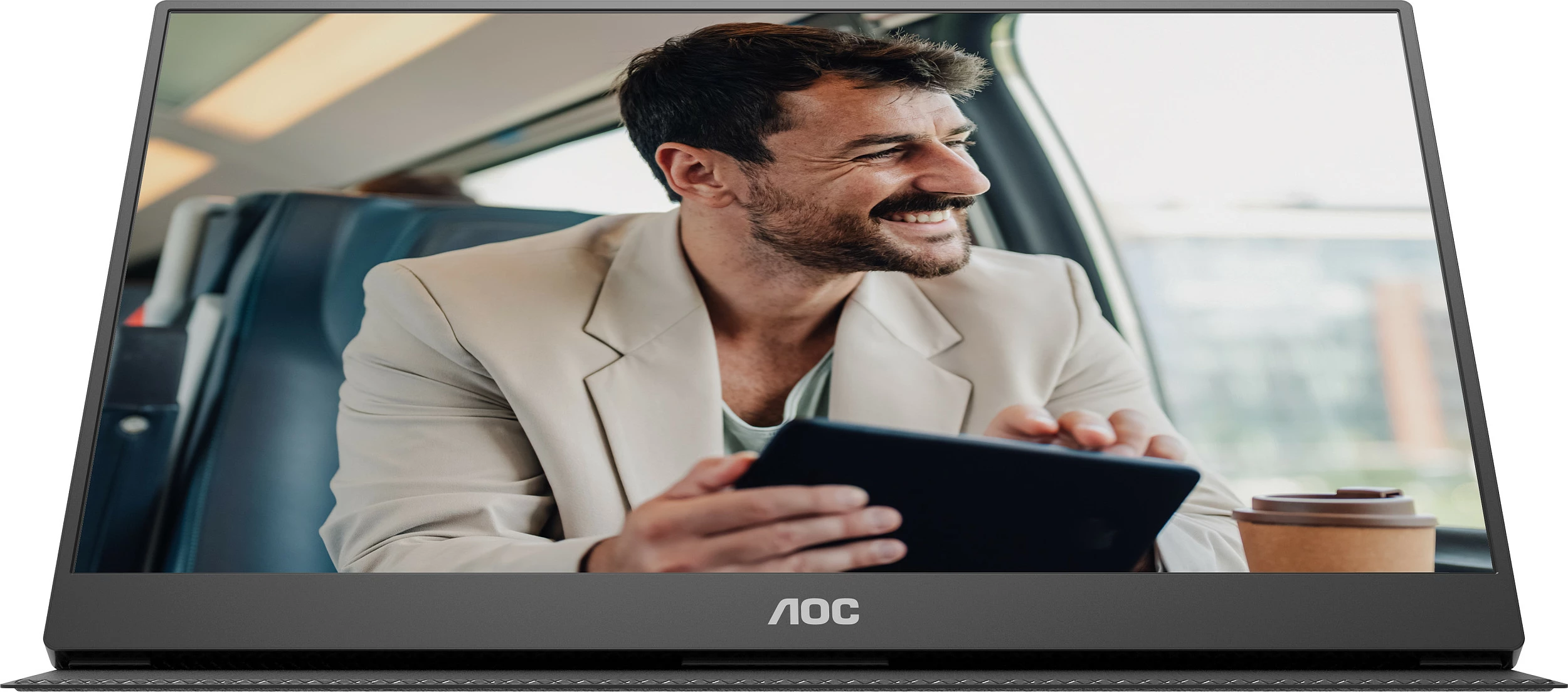 Monitor portativ AOC 16T20E2, 15.6", Full HD IPS, USB-C, mini HDMI, altoparlant