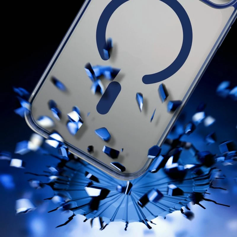 Kutí telefoni 3mk Frosty MagCase për iPhone 17 Pro Max, kaltër