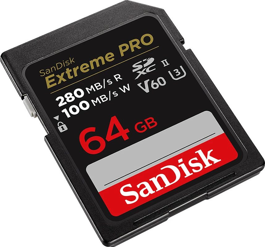 Kartelë memorie Sandisk Extreme PRO SDSDXEP-064G-GN4IN 64GB SDXC Class 10 UHS-II e zezë