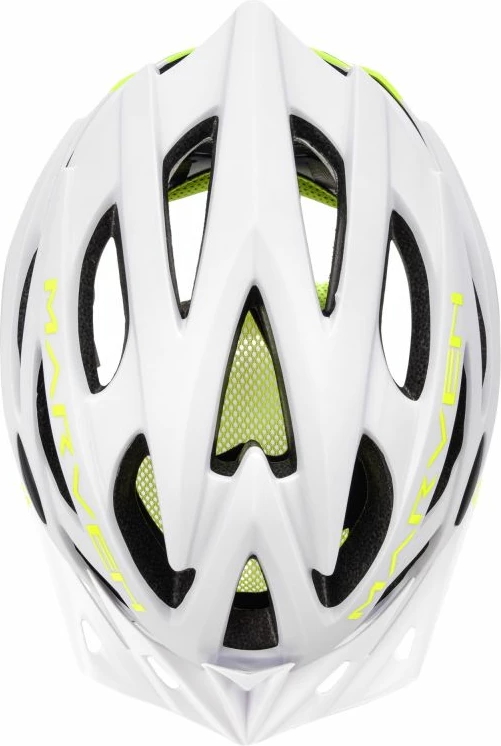 Helmetë biçiklete Meteor Marven 24786-24788, bardhë/jeshile [Madhësia: Standarde]