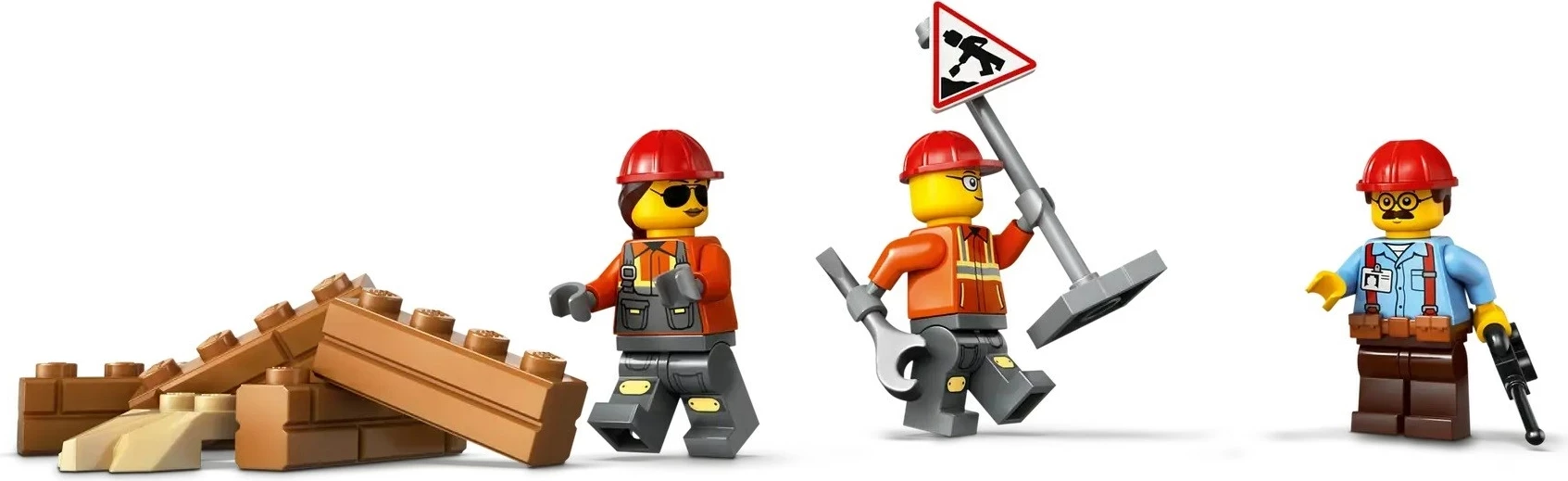 Set LEGO CITY buldozer i verdhë 60466 me 3 minifigura