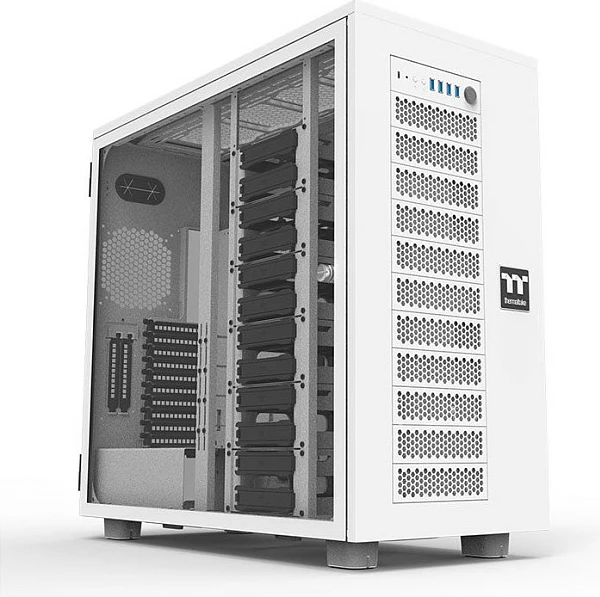 Kasë Thermaltake AX700 TG Snow White, tower, xham i temperuar, e bardhë