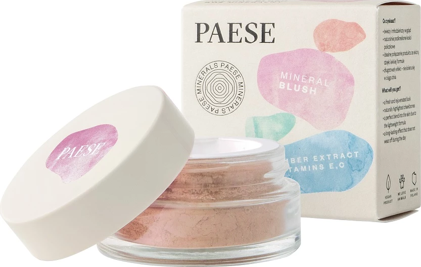 Pudër faqeve për femra Paese Minerals 301N Dusty Rose 6g