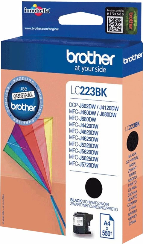 Toner Brother LC223BK, i zi, 1 copë