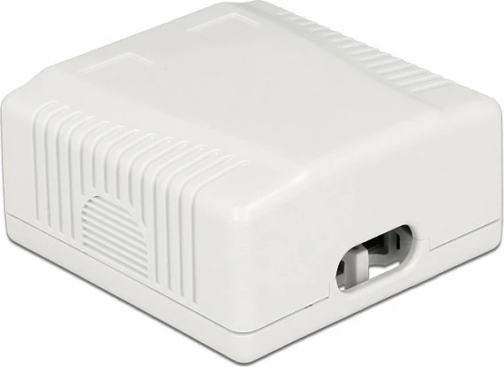 Prizë rrjeti DeLOCK 86197, 2x RJ-45, montim sipërfaqësor, e bardhë