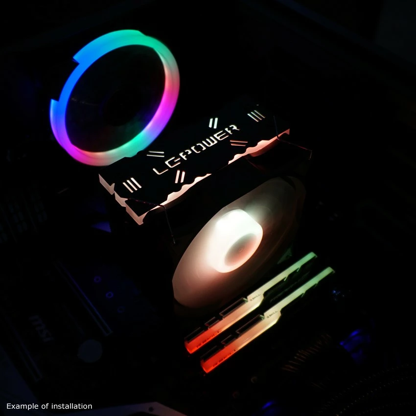 Cooler LC-Power LC-CC-120-ARGB-PRO, 12 cm, PWM, i zi