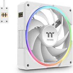 Fan kasë Thermaltake TS120 EX RGB, 120mm, 3 copë, bardhë