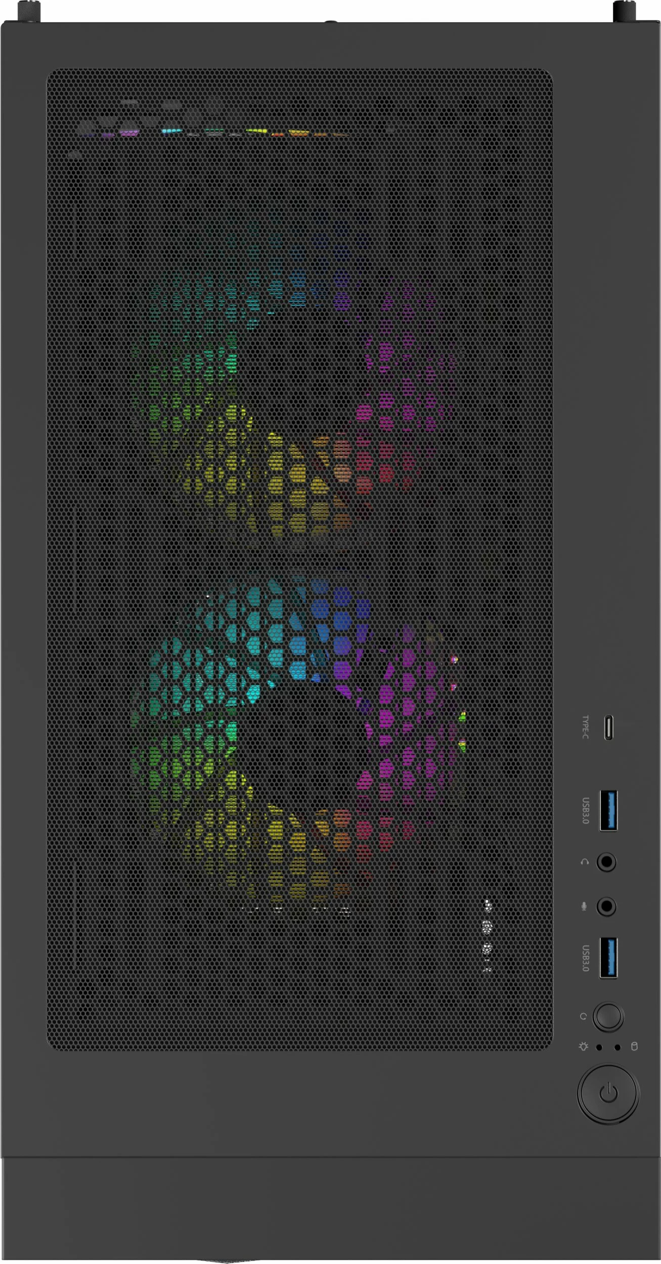 Kasë GENESIS Diaxid 605 ARGB NPC-2172 Midi Tower, ATX/mATX/Mini-ITX, USB-C, pa PSU, e zezë