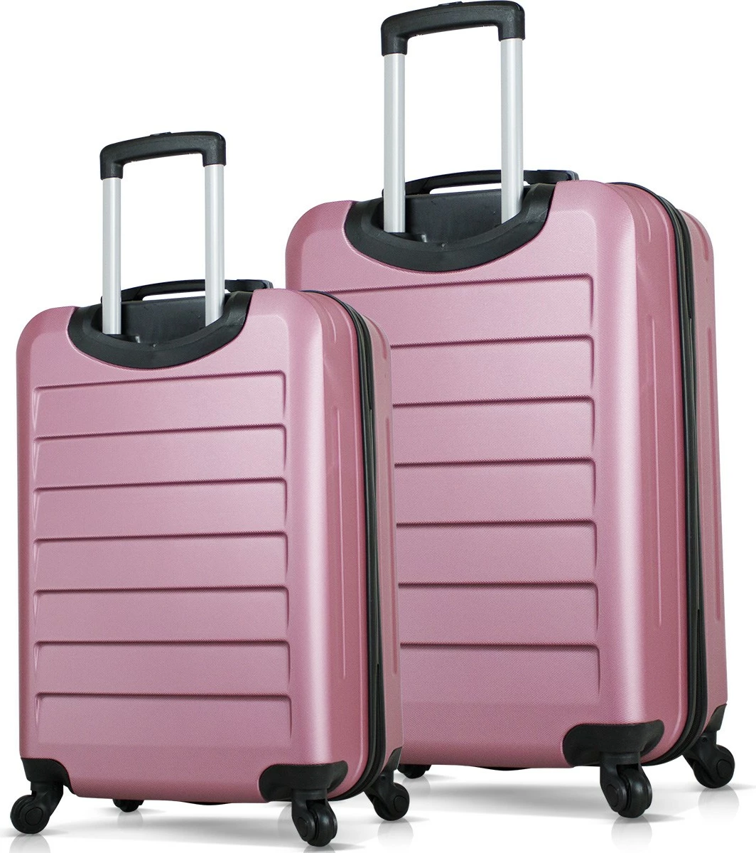 Set valixhesh (2 copë), ngjyrë rozë e artë, Zoozie Bags, 6509