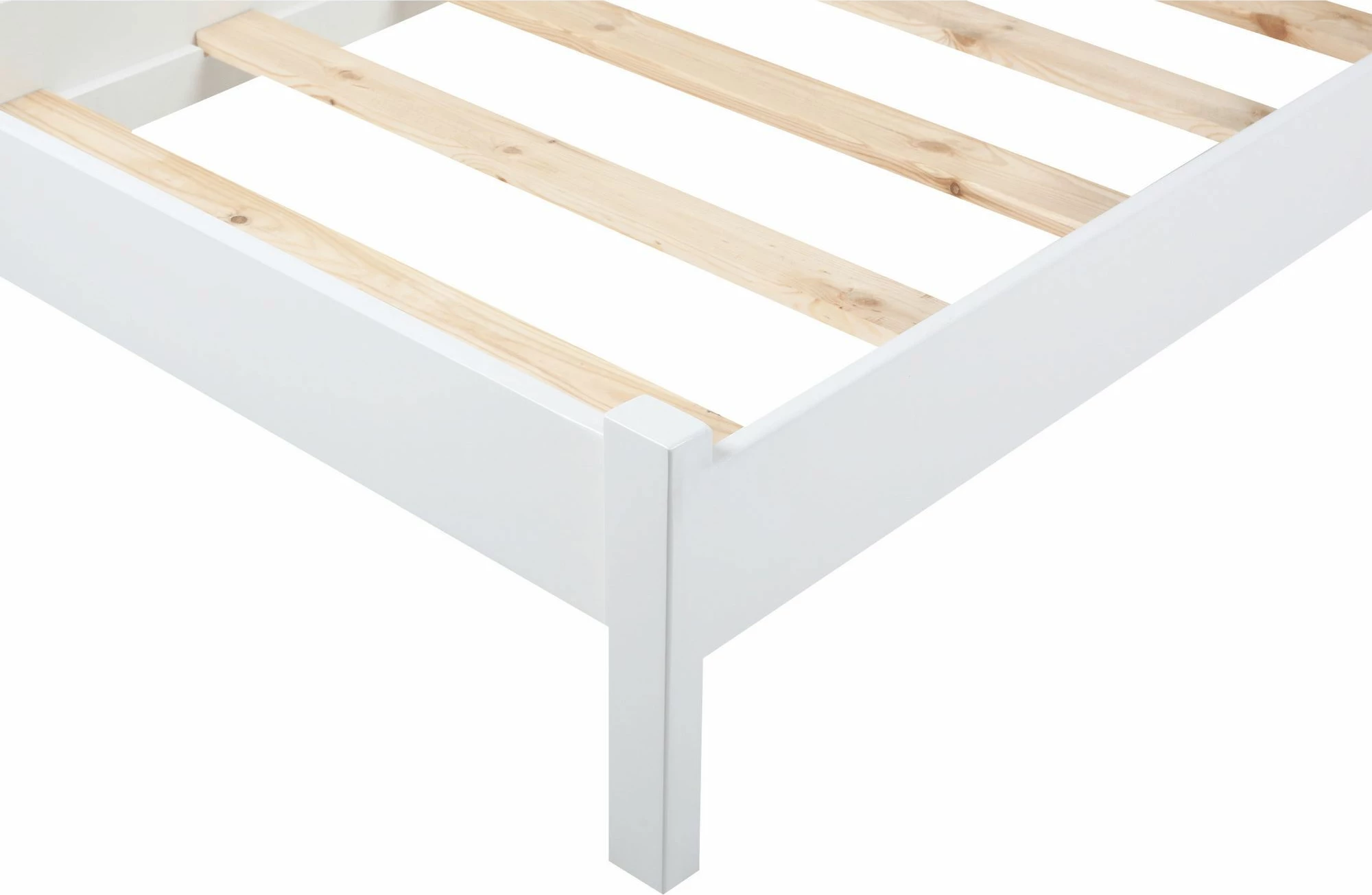 Krevat dopio Skye Decor, stil modern country, i bardhë, 160x200