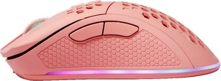 Maus wireless Deltaco Gaming RGB, rozë