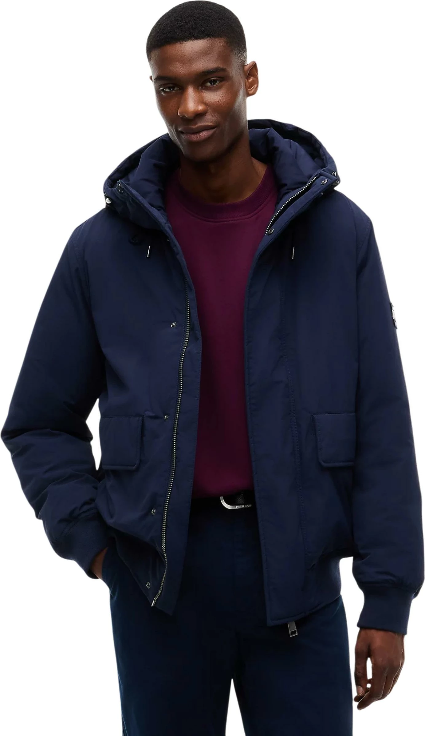 Jakne bomber për meshkuj Tommy Hilfiger Jeans DM0DM22032, e kaltër