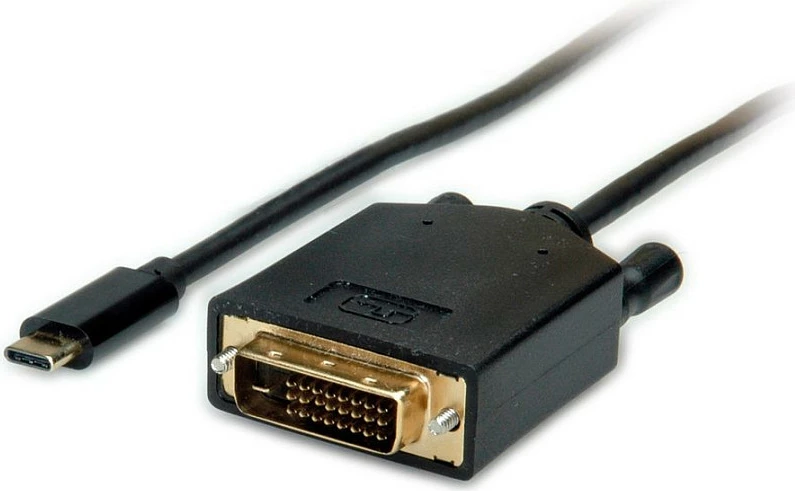 Kabllo adapter VALUE 11.99.5831 USB-C në DVI, 1 m, 4K 60Hz, e zezë
