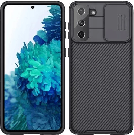 Mbështjellës NILLKIN CamShield për Samsung Galaxy S23 Plus 5G, mbrojtje kamere, i hollë, grip i mirë, i zi