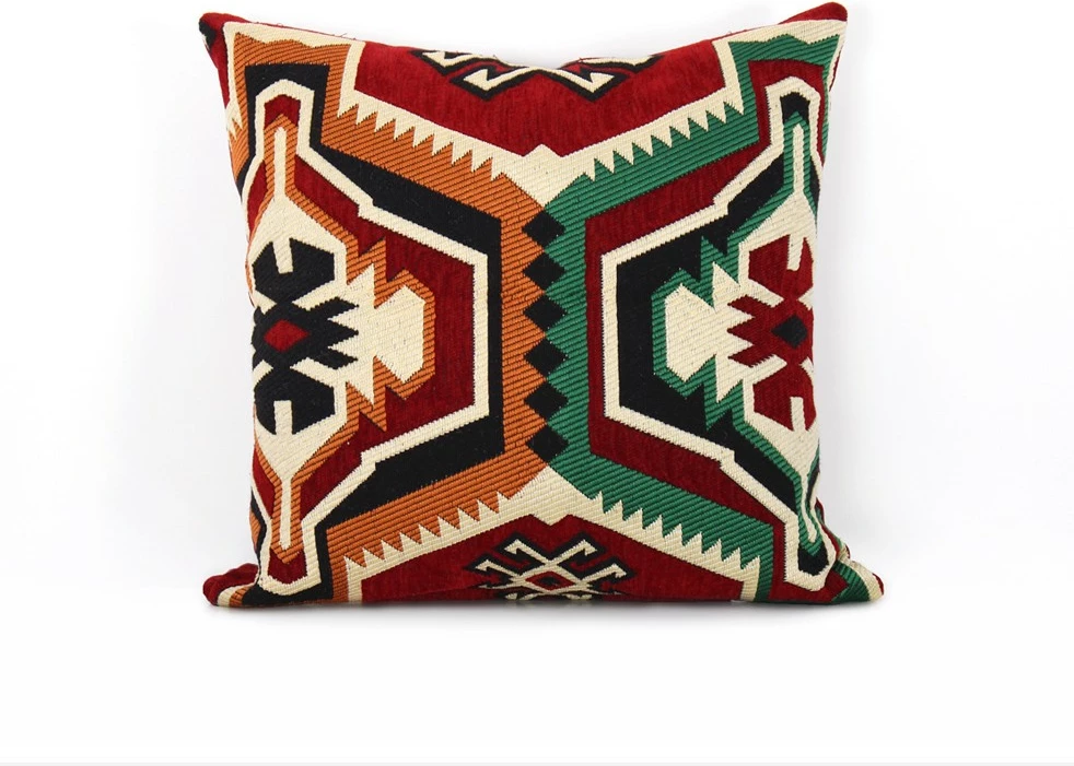 Jastëk dekorativ Esmeli v2, ngjyrë e kuqe, Evila Originals, 50x50cm