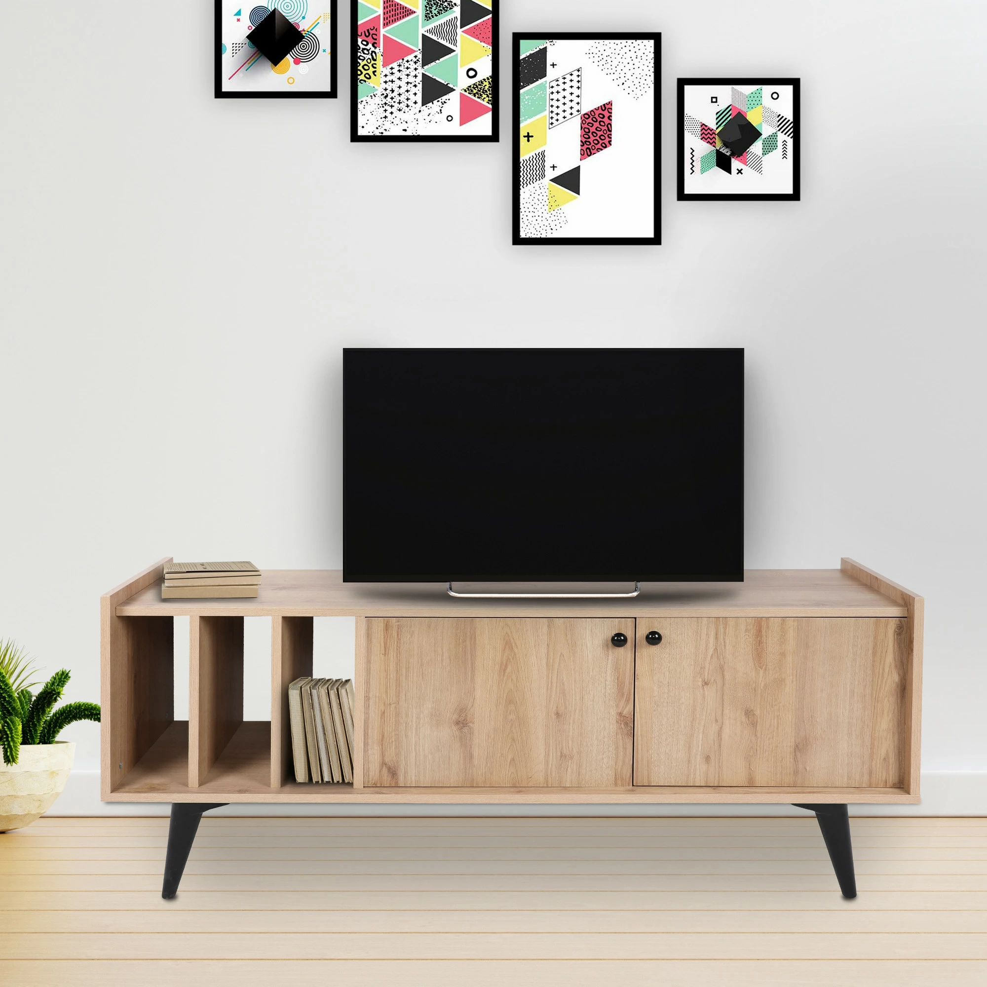 Komodë TV Skye Decor, ngjyrë lisi, Viyana