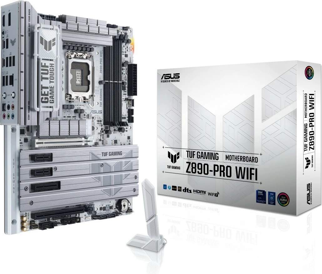 Pllakë amë, Asus, TUF GAMING Z890-PRO WIFI (90MB1IR0-M0EAY0), LGA1851, DDR5, ATX, PCIe 5.0, Wi‑Fi, Thunderbolt 4