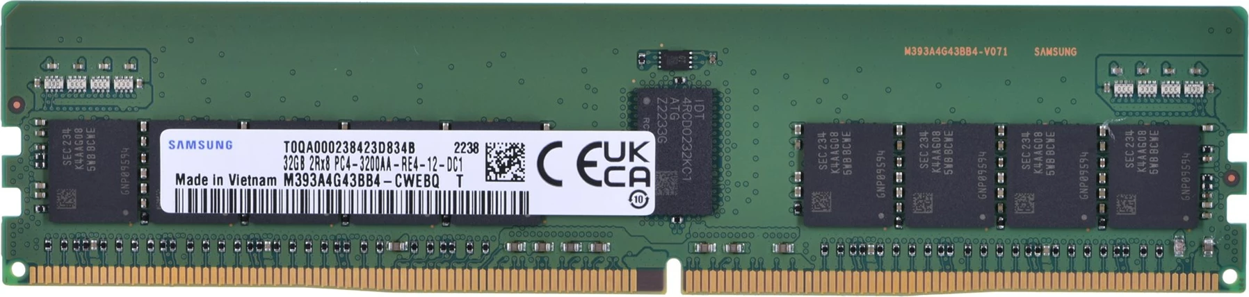 RAM Memorje Samsung 32GB DDR4 3200MHz ECC Registered