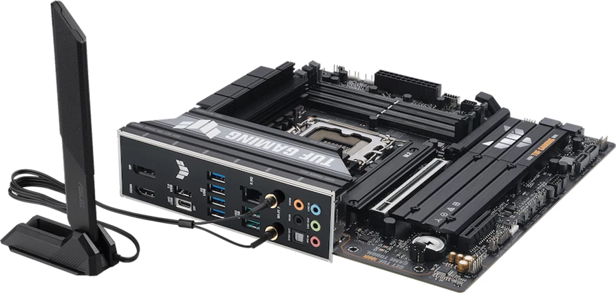 Pllakë amë ASUS TUF GAMING B860M-PLUS WIFI, mATX, Socket 1851, DDR5, Wi‑Fi, Bluetooth 5.4