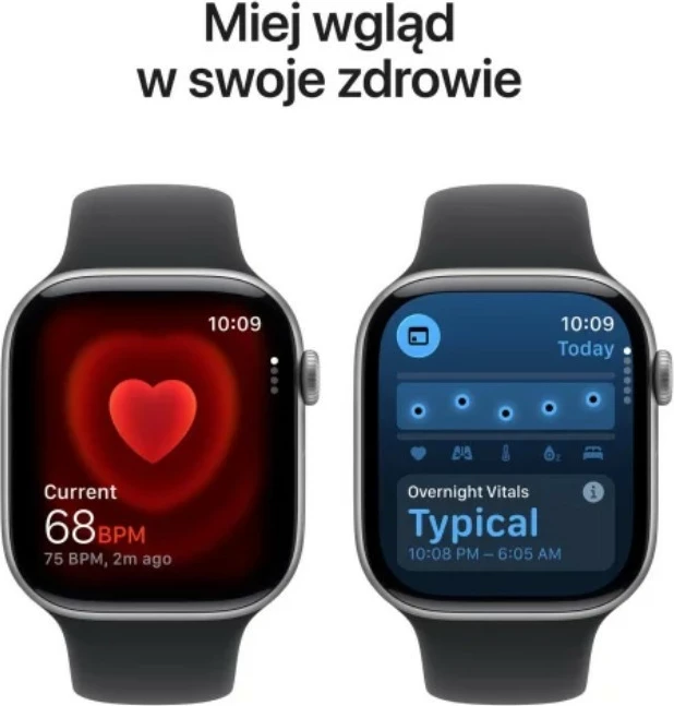 Smartwatch Apple Watch Series 11, 46mm, GPS, alumini star gray, rrip sportiv i zi M/L