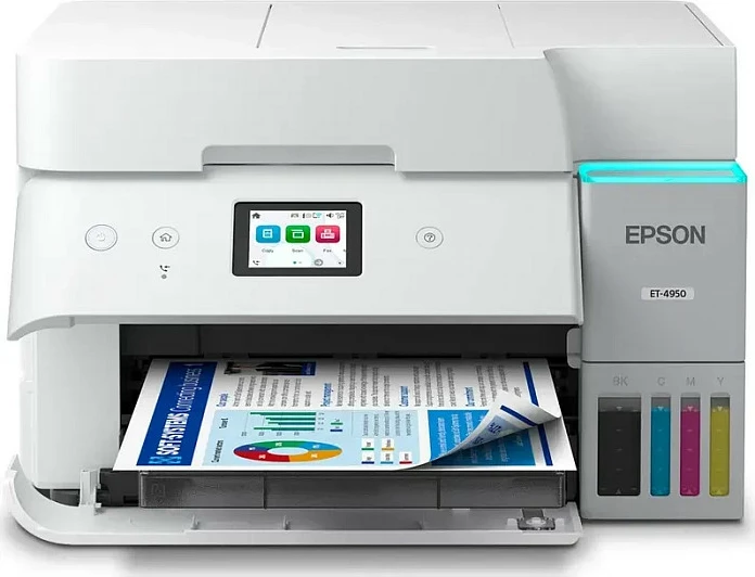 Printer multifunksional Epson EcoTank ET-4956, A4, Inkjet, ngjyra, Wi‑Fi/Ethernet, Duplex, i zi