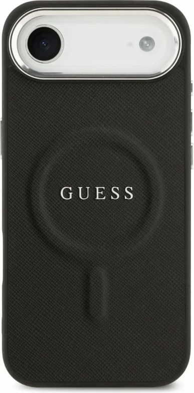 Kapak telefoni Guess Classic Logo MagSafe për iPhone Air, i zi