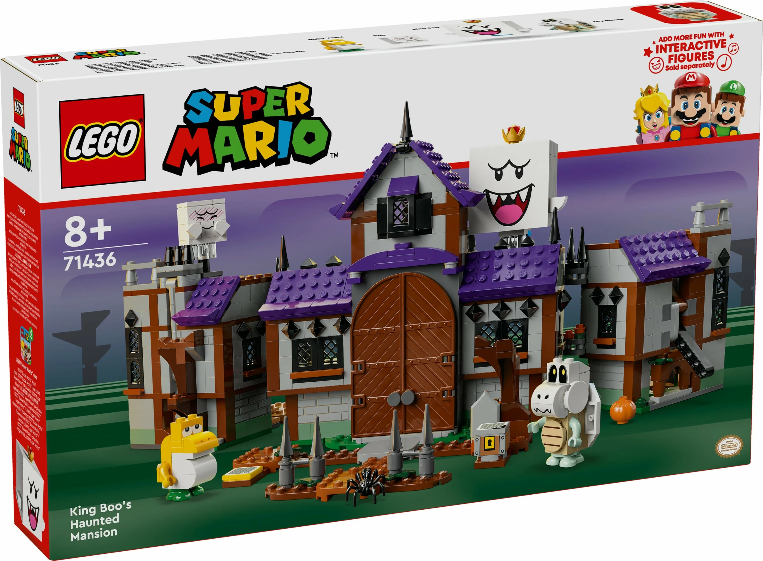 Set ndërtimi LEGO Super Mario 71436 King Boo's Haunted Mansion, shumëngjyrësh