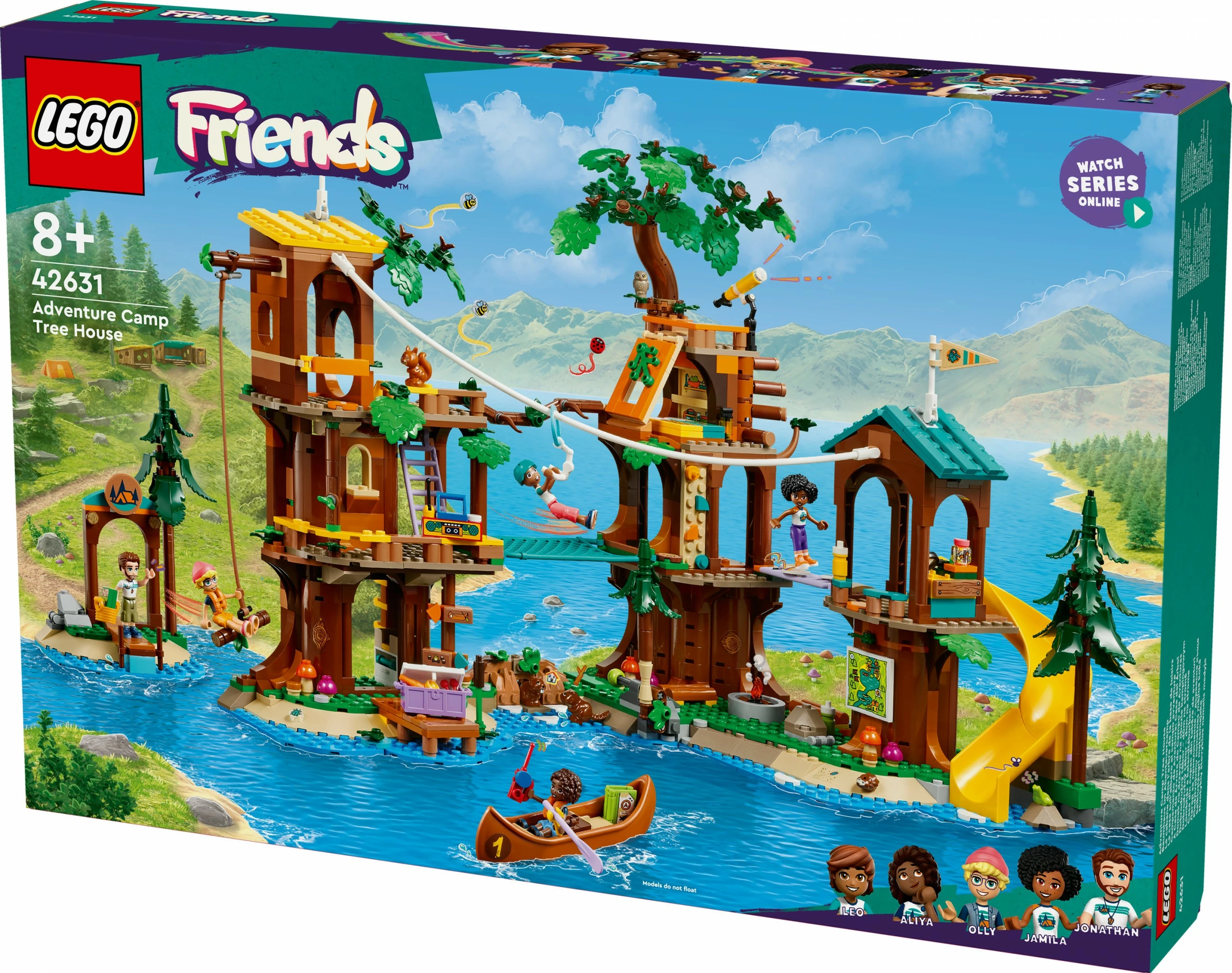 Set ndërtimi LEGO Friends 42631, Adventure Camp Tree House, multikolor
