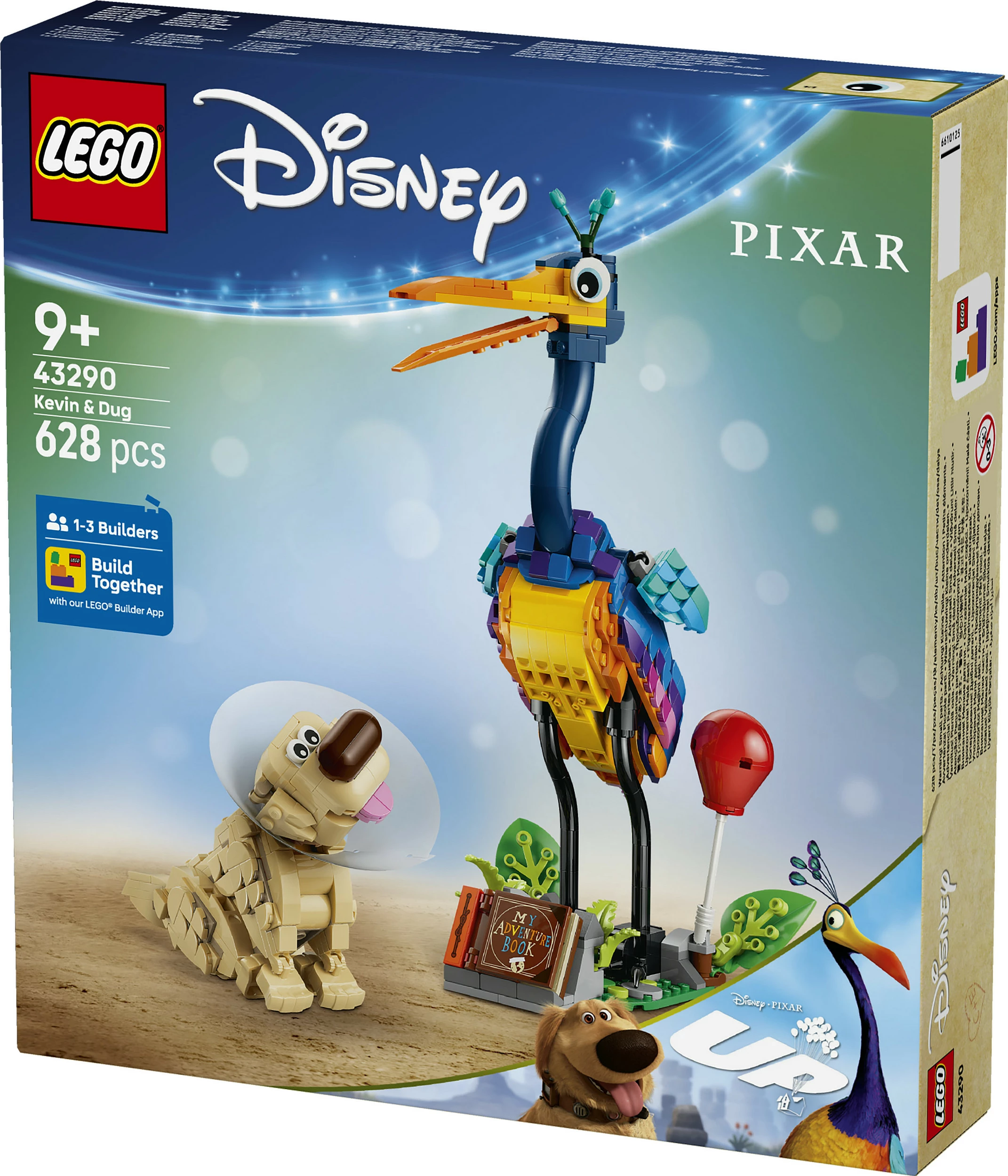 Set ndërtimi LEGO Disney Pixar Kevin & Dug 43290, 628 pjesë, 9+ vjeç, shumëngjyrësh