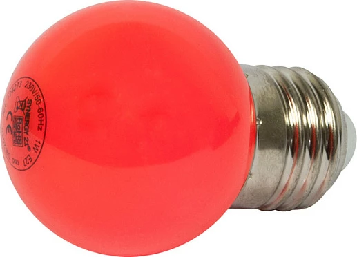 Llambë Synergy21 Leuchtmittel, globe e kuqe, soket E27