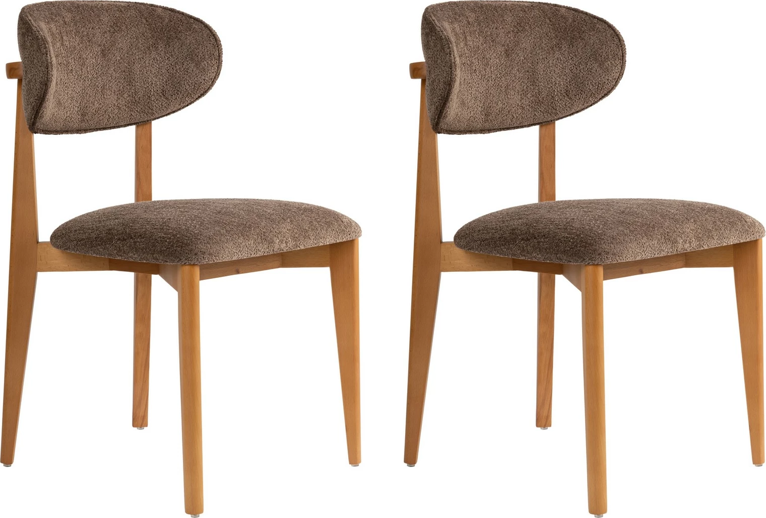 Set karrigesh (2 copë), Skye Decor, ngjyrë kafe, lisi i errët