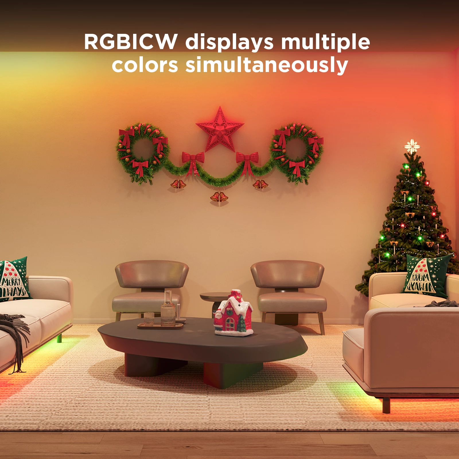 Shirit LED RGBIC Govee Strip Light S 3 m, Wi‑Fi