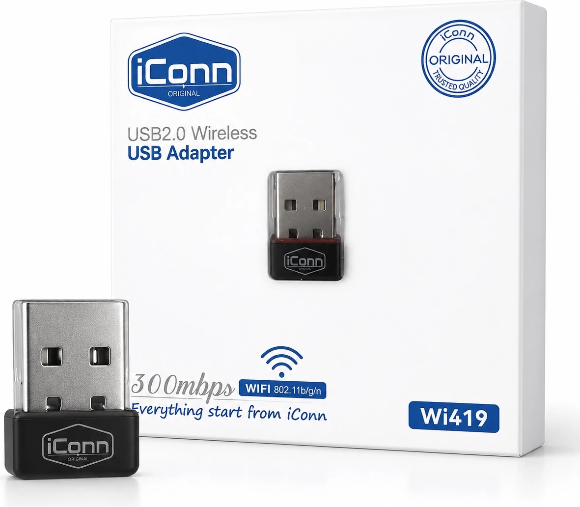Antenë USB WiFi Marrëse (Nano Adapter) iConn Wi419 300Mbps